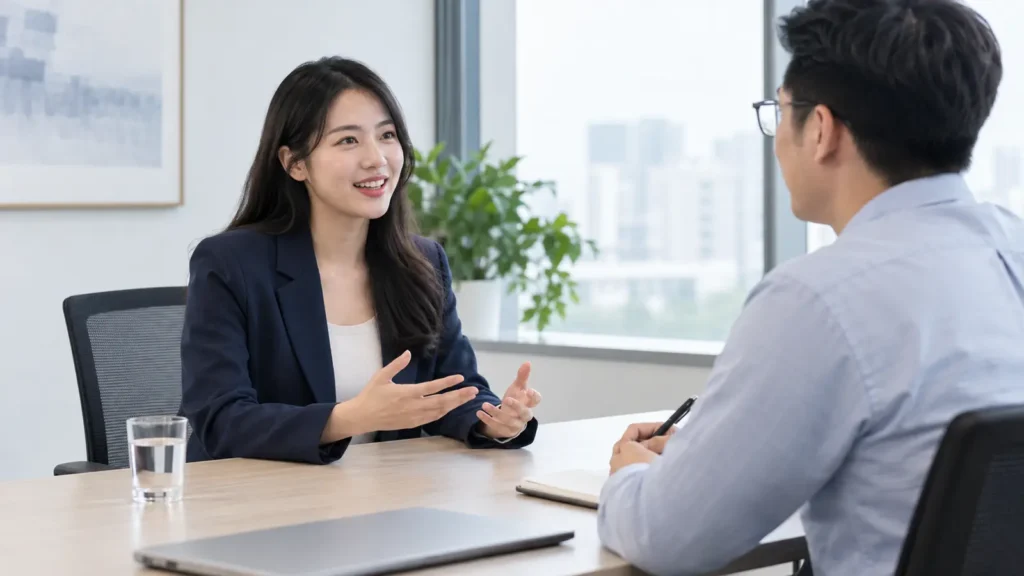 Ứng viên thực hành cách trả lời phỏng vấn xin việc